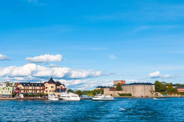 Traghetto per l'isola di Vaxholm