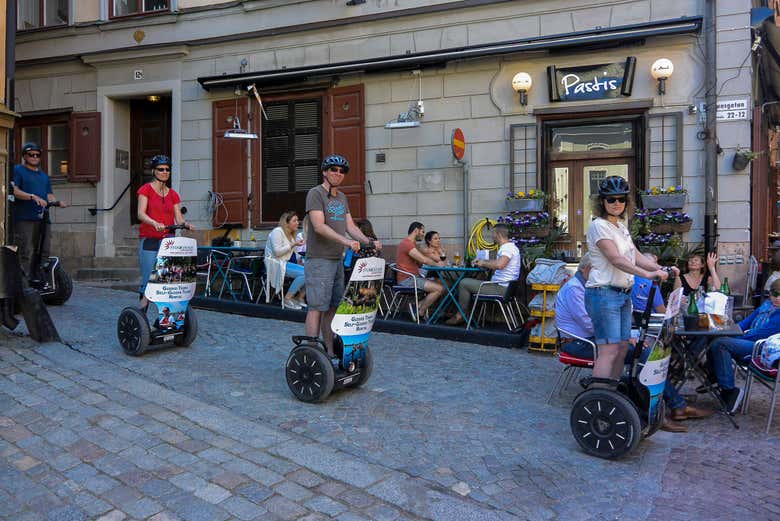 Durante la visita in segway